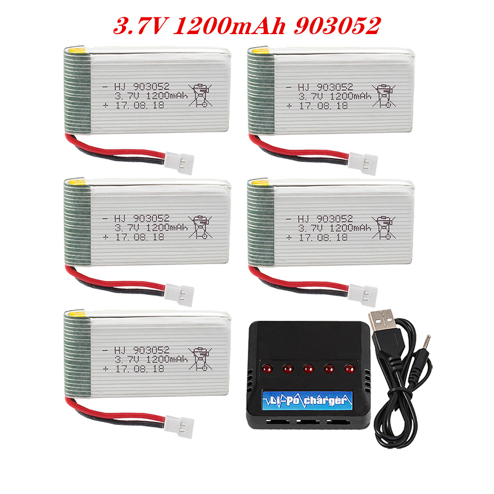 Hobby Rc Quadcopters - ชุดชาร์จแบตเตอรี่ Lipo 903052 mAh 3.7V 1200mAh