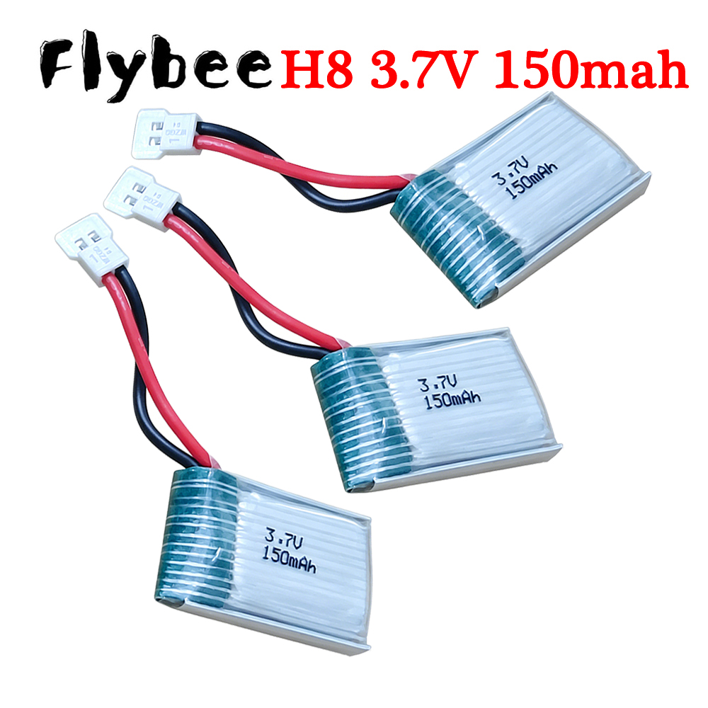 Hobby Rc Quadcopters - XH2.54 ปลั๊ก, 3.7V 150mAh 651723 แบตเตอรี่ลิโปแบตเตอรี่แบบชาร์จไฟได้สำหรับ