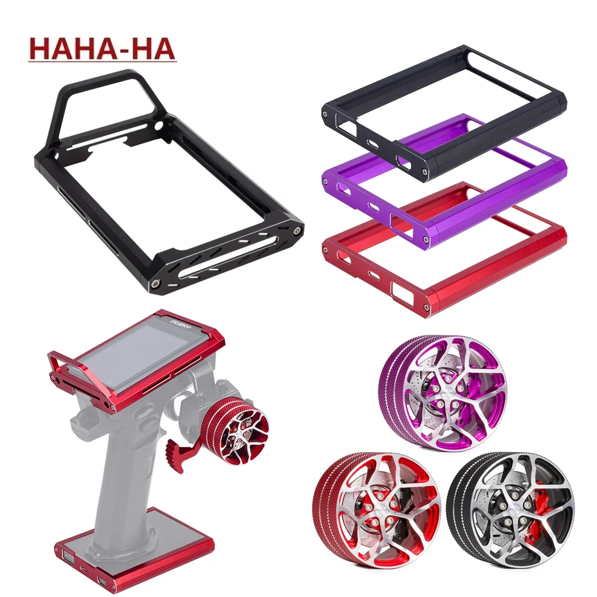Rc Hobby Factory - CNC อลูมิเนียมเครื่องส่งสัญญาณ Protector กรอบกระเป๋าถือสําหรับ Flysky NB4/Noble