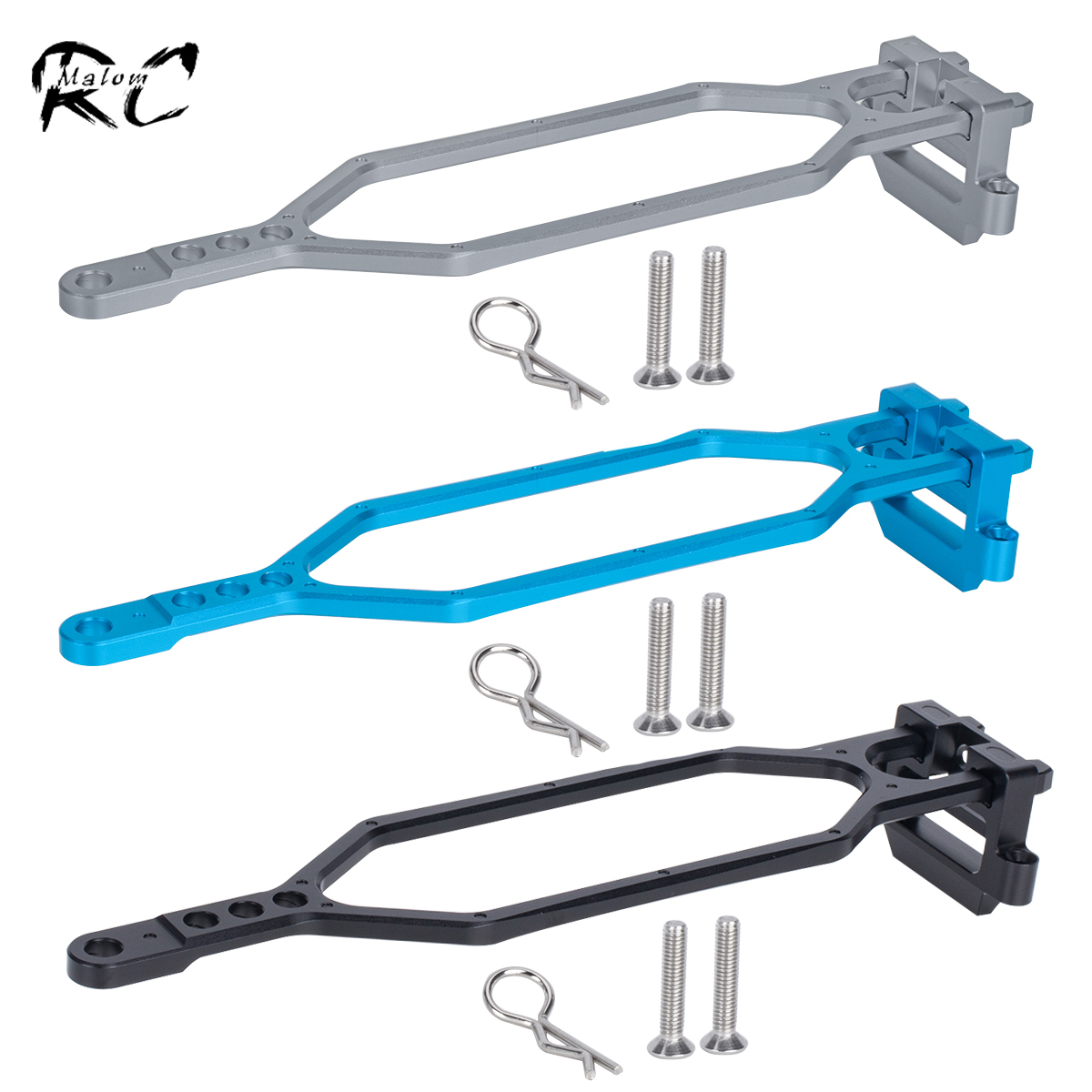Rc Hobby Factory - CNC อลูมิเนียมถือชุดแบตเตอรี่ขยายความจุสําหรับ Traxxas BL-2S Slash 4x4