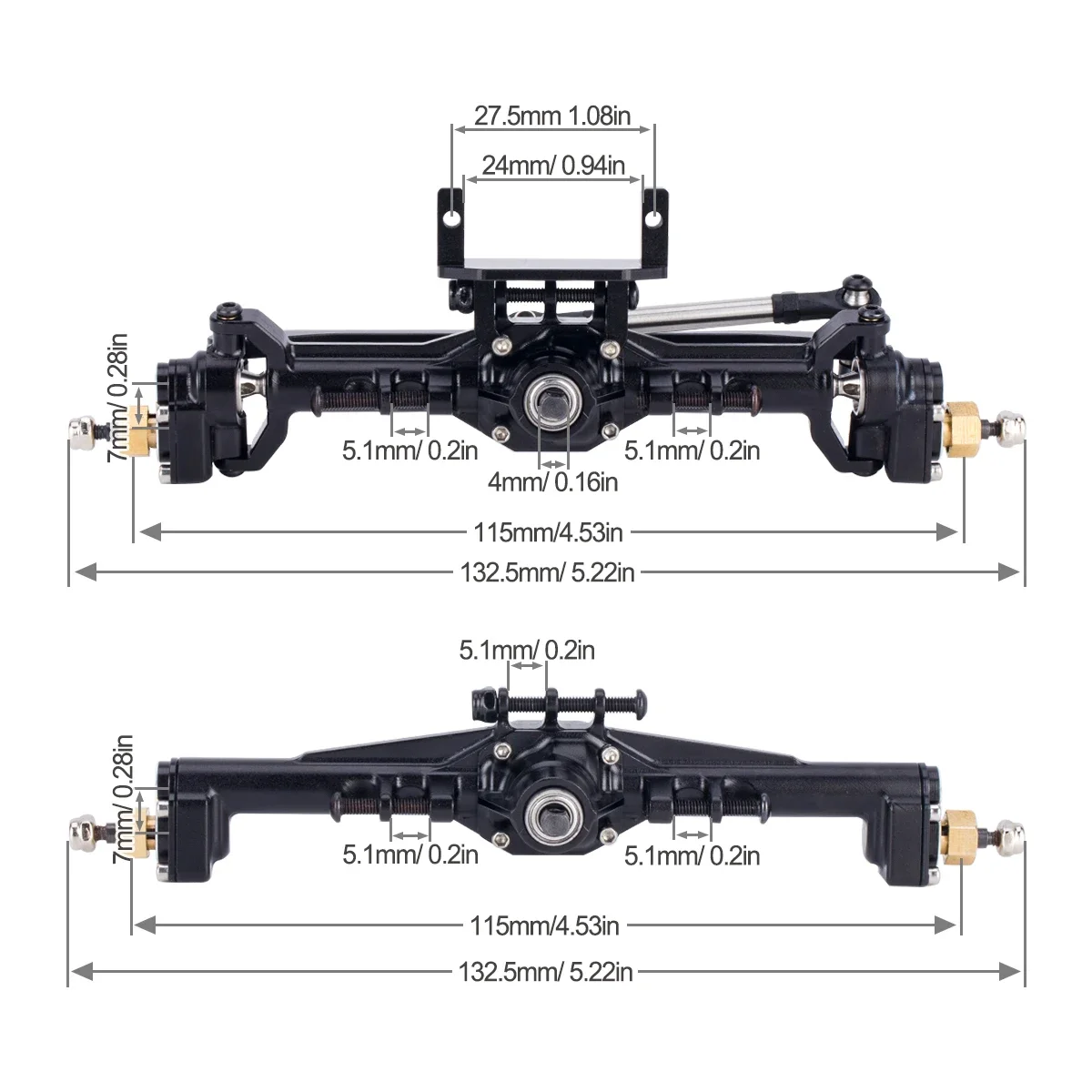 อลูมิเนียม CNC Portal Axles +  - Rc Hobby Factory บทวิจารณ์และราคา